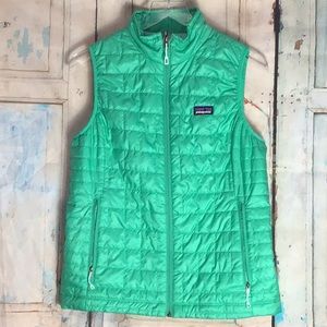 Patagonia Green Quilted Down Vest